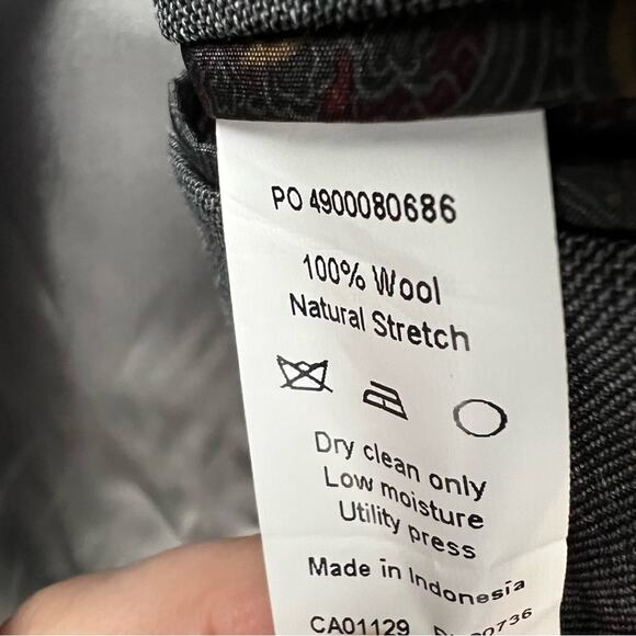 Lauren Ralph Lauren Mens Sportcoat Suit Jacket Blazer 2 button gray wool Stretch - Picture 10 of 15